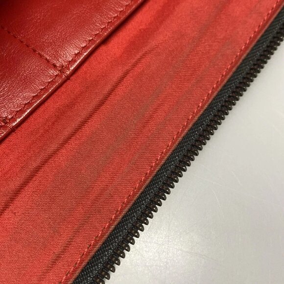 Auth CHRISTIAN LOUBOUTIN Peter Pouch Black Leather Clutch Bag - Picture 14 of 16